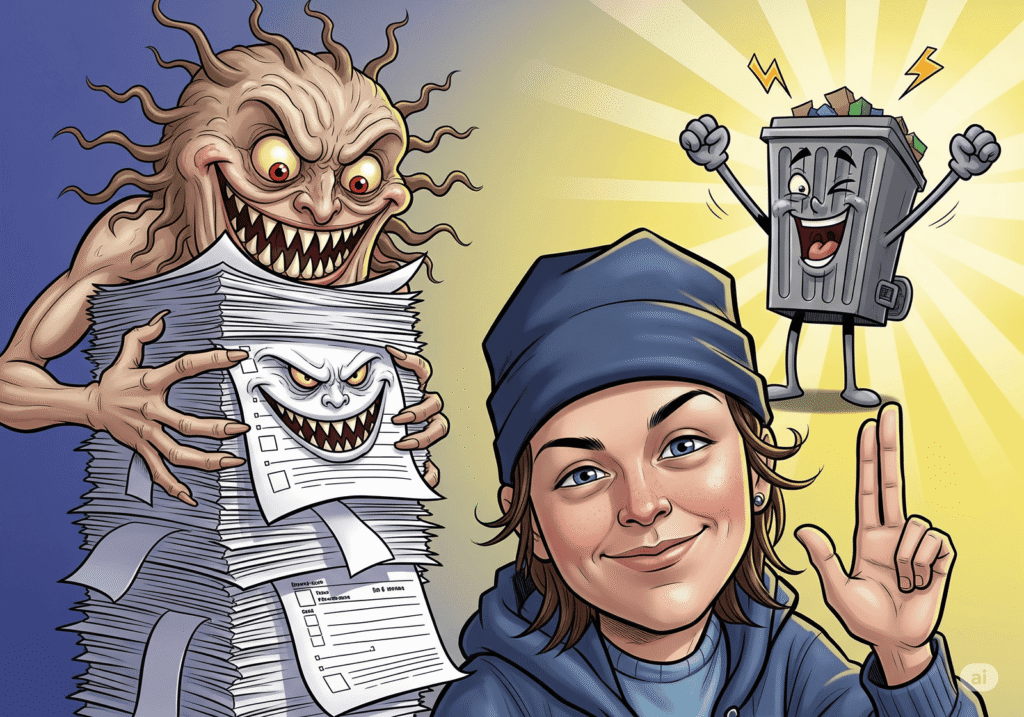 Bürokratie in der Schweiz – Glücklich papierlos: Der Tag, an dem ich den Formular-Gott verhungern liess